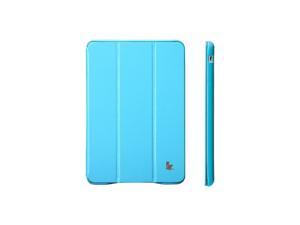 Jisoncase Sky Blue Classic Premium Leatherette Smart Cover Case for iPad Mini 1, 2 & 3 JS-IM2-01H40 Jisoncase Sky Blue Classic Premium Leatherette Smart Cover Case for iPad Mini 1, 2 & 3 JS-IM2-01H40