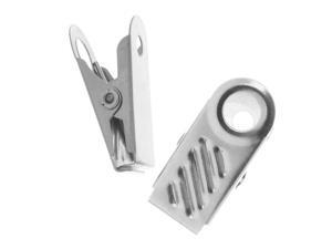 Silver Tone Bulldog Clip For Id Badge Holder 26mm (10) Silver Tone Bulldog Clip For Id Badge Holder 26mm (10)