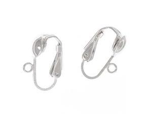 Sterling Silver Clip On Ball Earrings Findings (1 Pair) Sterling Silver Clip On Ball Earrings Findings (1 Pair)