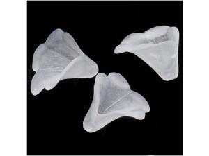 Lucite Trumpet Calla Lily Flower Bead Mat Frost 10mm (12 Pieces) Lucite Trumpet Calla Lily Flower Bead Mat Frost 10mm (12 Pieces)