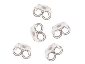 Sterling Silver Earring Backs (Earnuts) Medium 5mm (12) Sterling Silver Earring Backs (Earnuts) Medium 5mm (12)