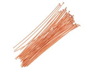 Head Pins, 2 Inches Long and 24 Gauge Thick, 50 Pcs, Copper Head Pins, 2 Inches Long and 24 Gauge Thick, 50 Pcs, Copper