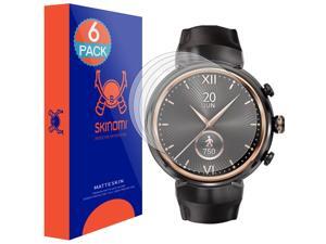 Asus ZenWatch 3 Screen Protector (6-Pack), Skinomi MatteSkin Full Coverage Screen Protector for Asus ZenWatch 3 Anti-Glare and Bubble-Free Shield Asus ZenWatch 3 Screen Protector (6-Pack), Skinomi MatteSkin Full Coverage Screen Protector for Asus ZenWatch 3 Anti-Glare and Bubble-Free Shield