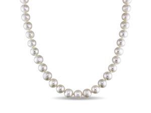 VOSS + AGIN White 7.5-8mm Cultured Freshwater Pearl Necklace (18 inch) In Sterling Silver VOSS + AGIN White 7.5-8mm Cultured Freshwater Pearl Necklace (18 inch) In Sterling Silver