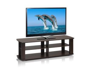 Furinno 11191DBR THE Entertainment Center TV Stand - Dark Brown Furinno 11191DBR THE Entertainment Center TV Stand - Dark Brown