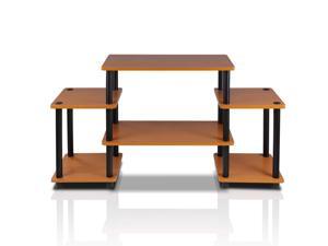 Furinno 11257LC/BK Turn n Tube No-Tool Entertainment Center TV Stand (Light Cherry/Black) Furinno 11257LC/BK Turn n Tube No-Tool Entertainment Center TV Stand (Light Cherry/Black)