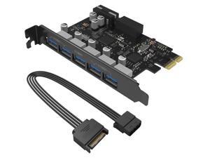 ORICO Monster USB 3.0 PCI - Express Card with 5 Rear USB 3.0 Ports and 1x Internal USB 3.0 20-PIN Connector Controller Adapter Card (PVU3-502I) ORICO Monster USB 3.0 PCI - Express Card with 5 Rear USB 3.0 Ports and 1x Internal USB 3.0 20-PIN Connector Controller Adapter Card (PVU3-502I)