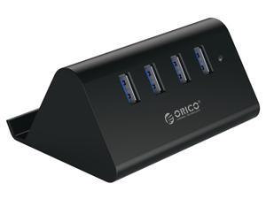 ORICO High Speed 4 Port USB 3.0 Hub with Phone Stand Portable 4 USB 3.0 HUB with Stand Phone Holder for Windows 10 / 8 / 7, Mac OS and Linux -Black ORICO High Speed 4 Port USB 3.0 Hub with Phone Stand Portable 4 USB 3.0 HUB with Stand Phone Holder for Windows 10 / 8 / 7, Mac OS and Linux -Black