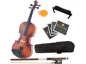 Mendini 4/4 MV300 Solid Wood Violin in Antique Satin Finish with Hard Case, Shoulder Rest, Bow, Rosin and Extra Strings Mendini 4/4 MV300 Solid Wood Violin in Antique Satin Finish with Hard Case, Shoulder Rest, Bow, Rosin and Extra Strings