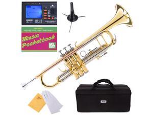 MTT-30GB Lacquer Intermediate B Flat Trumpet w/ Monel Valves + Mouthpiece, Tuner, Case, Stand, Pocketbook & Accessories MTT-30GB Lacquer Intermediate B Flat Trumpet w/ Monel Valves + Mouthpiece, Tuner, Case, Stand, Pocketbook & Accessories