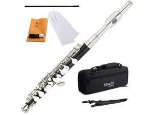 Mendini by Cecilio ABS Ebonite C Piccolo w/ Nickel Plated Headjoint & Keys + Deluxe Case, Gloves, Joint Grease & More Mendini by Cecilio ABS Ebonite C Piccolo w/ Nickel Plated Headjoint & Keys + Deluxe Case, Gloves, Joint Grease & More