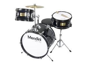 MJDS-3-BK 16-inch 3-Piece Black Junior Drum Set with Cymbals, Drumsticks and Adjustable Throne MJDS-3-BK 16-inch 3-Piece Black Junior Drum Set with Cymbals, Drumsticks and Adjustable Throne