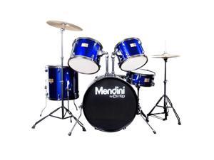 MDS80-BL Complete Full Size Senior 5-Piece 6-Ply Birch Wood Blue Drum Set with Cymbals, Drumsticks and Throne MDS80-BL Complete Full Size Senior 5-Piece 6-Ply Birch Wood Blue Drum Set with Cymbals, Drumsticks and Throne