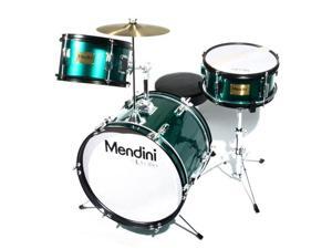 MJDS-3-GN 16-inch 3-Piece Black Junior Drum Set with Cymbals, Drumsticks and Adjustable Throne MJDS-3-GN 16-inch 3-Piece Black Junior Drum Set with Cymbals, Drumsticks and Adjustable Throne