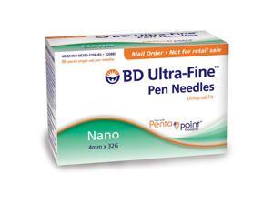 BD Nano Ultra-Fine Pen Needles 32G 5/32 in (4mm) - 90 ea BD Nano Ultra-Fine Pen Needles 32G 5/32 in (4mm) - 90 ea