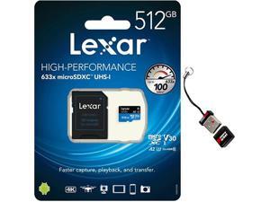 Lexar High Performance 512GB MicroSD XC Memory Card 633x UHS-I Class 10 for Nintendo Switch Game Console with Mini MemoryMarket MicroSD Memory Card reader Lexar High Performance 512GB MicroSD XC Memory Card 633x UHS-I Class 10 for Nintendo Switch Game Console with Mini MemoryMarket MicroSD Memory Card reader