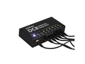 VITOOS DC8 Portable Guitar Effects Power Supply 8 Isolated Outputs 6 Way 9V 2 Way Adjustable 9V 12V 18V Switching Stabilized Voltage with Anallobar AC100-240V VITOOS DC8 Portable Guitar Effects Power Supply 8 Isolated Outputs 6 Way 9V 2 Way Adjustable 9V 12V 18V Switching Stabilized Voltage with Anallobar AC100-240V