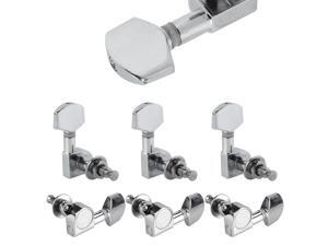 6 Chrome Guitar String Tuning Pegs Tuners Machine Heads 3L3R Set Acoustic or Electric Guitars Parts Musician Instrument Accessories for Fender Replacement 6 Chrome Guitar String Tuning Pegs Tuners Machine Heads 3L3R Set Acoustic or Electric Guitars Parts Musician Instrument Accessories for Fender Replacement