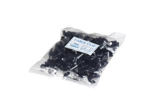 RG6 Cable Clips Circle Wire Wall Hanging Screw Coax Cat5 Cat6 Holder Management Organizer Black 1" Nail Clamps Straps Tacks 100Pieces Pack Per Bag RG6 Cable Clips Circle Wire Wall Hanging Screw Coax Cat5 Cat6 Holder Management Organizer Black 1" Nail Clamps Straps Tacks 100Pieces Pack Per Bag