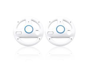 2pcs Mario Kart Racing Steering Wheel Bundle Set Compatible with Nintendo Wii Remote Game Motion Plus Controller White Multi Angle X Y Z Axis 2pcs Mario Kart Racing Steering Wheel Bundle Set Compatible with Nintendo Wii Remote Game Motion Plus Controller White Multi Angle X Y Z Axis