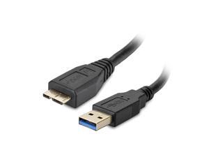 USB 3.0 Cable - Micro-B to Type A (10 FT) Type A-Male to Micro B Male Adapter Converter Extension Gold Plated SuperSpeed USB Connector Port Plug Wire Cord - Black USB 3.0 Cable - Micro-B to Type A (10 FT) Type A-Male to Micro B Male Adapter Converter Extension Gold Plated SuperSpeed USB Connector Port Plug Wire Cord - Black