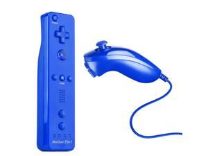 Wireless Remote Wiimote Control Controller + Silicone Case Sleeve Skin Cover + Wrist Strap for Nintendo Wii Games System Deep Blue Built Motion Plus 2in1 Wireless Remote Wiimote Control Controller + Silicone Case Sleeve Skin Cover + Wrist Strap for Nintendo Wii Games System Deep Blue Built Motion Plus 2in1
