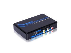 S-Video & Composite RCA to HDMI Converter AV Adapter - R/L Audio - 1080P Scaler S-Video & Composite RCA to HDMI Converter AV Adapter - R/L Audio - 1080P Scaler