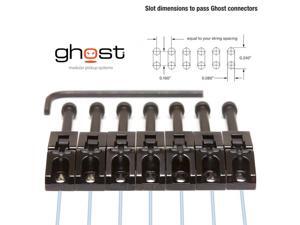Graph Tech GHOST Loaded Floyd Rose Guitar Saddles 7-String Black PN-0080-B7 Graph Tech GHOST Loaded Floyd Rose Guitar Saddles 7-String Black PN-0080-B7