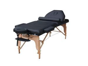 Black 77" Long 30" Wide 4" Pad Reiki Portable Massage Table Black 77" Long 30" Wide 4" Pad Reiki Portable Massage Table