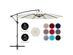 Best Choice Products 10ft Offset Hanging Outdoor Market Patio Umbrella w/ Easy Tilt Adjustment - Cream Best Choice Products 10ft Offset Hanging Outdoor Market Patio Umbrella w/ Easy Tilt Adjustment - Cream