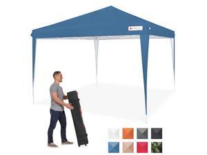 Best Choice Products Outdoor Portable Adjustable Instant Pop Up Gazebo Canopy Tent w/ Carrying Bag, 10x10ft - Blue Best Choice Products Outdoor Portable Adjustable Instant Pop Up Gazebo Canopy Tent w/ Carrying Bag, 10x10ft - Blue