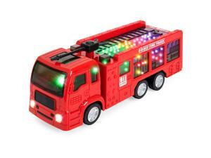Best Choice Products Toy Fire Truck Electric Flashing Lights and Siren Sound, Bump and Go Action Best Choice Products Toy Fire Truck Electric Flashing Lights and Siren Sound, Bump and Go Action