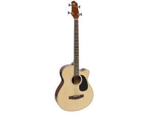 Best Choice Products 22-Fret Full Size Acoustic Electric Bass Guitar w/ 4-Band Equalizer, Adjustable Truss Rod - Natural Best Choice Products 22-Fret Full Size Acoustic Electric Bass Guitar w/ 4-Band Equalizer, Adjustable Truss Rod - Natural