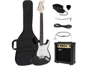 Best Choice Products 41in Full Size Beginner Electric Guitar Bundle Kit w/ Case, Strap, 10W Amp, Tremolo Bar Best Choice Products 41in Full Size Beginner Electric Guitar Bundle Kit w/ Case, Strap, 10W Amp, Tremolo Bar