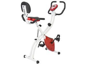 Best Choice Products Folding Upright Exercise Cycling Bicycle for Cardio w/ Resistance Knob, Adjustable Height - Red Best Choice Products Folding Upright Exercise Cycling Bicycle for Cardio w/ Resistance Knob, Adjustable Height - Red