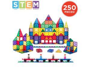 Best Choice Products 250-Piece Kids STEM 3D Magnetic Building Block Tile Toy Play Set w/ 4 Figures, Railroad Accessories Best Choice Products 250-Piece Kids STEM 3D Magnetic Building Block Tile Toy Play Set w/ 4 Figures, Railroad Accessories