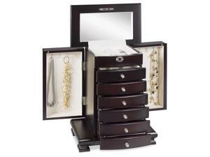 Best Choice Products Handcrafted Wooden Jewelry Box Organizer Wood Armoire Cabinet Storage Chest - Espresso Best Choice Products Handcrafted Wooden Jewelry Box Organizer Wood Armoire Cabinet Storage Chest - Espresso