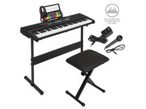 Best Choice Products 61-Key Beginner Electronic Keyboard Piano Set w/ 3 Teaching Modes, Stand, Stool, Headphones Best Choice Products 61-Key Beginner Electronic Keyboard Piano Set w/ 3 Teaching Modes, Stand, Stool, Headphones