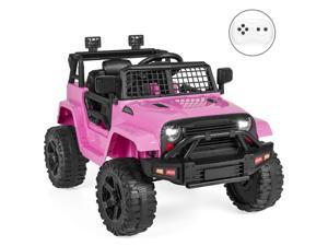 Best Choice Products 12V Kids Ride On Truck Car w/ Parent Remote Control, Spring Suspension, LED Lights - Pink Best Choice Products 12V Kids Ride On Truck Car w/ Parent Remote Control, Spring Suspension, LED Lights - Pink