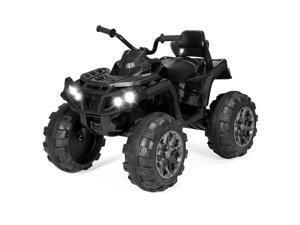 Best Choice Products 12V Kids 4-Wheeler ATV Quad Ride-On Car Toy w/ 3.7mph Max, LED Headlights, AUX Jack, Radio - Black Best Choice Products 12V Kids 4-Wheeler ATV Quad Ride-On Car Toy w/ 3.7mph Max, LED Headlights, AUX Jack, Radio - Black