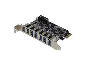 Sedna - PCIE 7 Port USB 3.0 Adapter Card ( 7 External Ports ) with Molex Power Connector ( NEC Host Controller ) Sedna - PCIE 7 Port USB 3.0 Adapter Card ( 7 External Ports ) with Molex Power Connector ( NEC Host Controller )