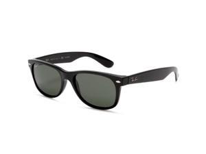 Ray-Ban RB2132 901 New Wayfarer Sunglasses - (55mm) Black Frame / Green G-15 Lens Ray-Ban RB2132 901 New Wayfarer Sunglasses - (55mm) Black Frame / Green G-15 Lens