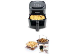 NuWave Brio Digital Air Fryer (6 qt, Black) with 2-piece Cooking Set (3 qt) NuWave Brio Digital Air Fryer (6 qt, Black) with 2-piece Cooking Set (3 qt)