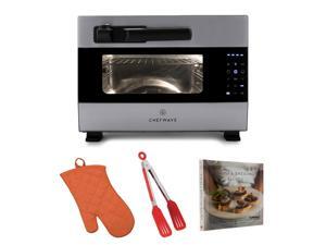 ChefWave 1600W Digital Countertop Rotisserie Pressure Oven with Accessory Kit ChefWave 1600W Digital Countertop Rotisserie Pressure Oven with Accessory Kit