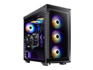 XPG BATTLECRUISER ATX Mid-Tower RGB Case: Tempered Glass Tool-Less Design Black XPG BATTLECRUISER ATX Mid-Tower RGB Case: Tempered Glass Tool-Less Design Black