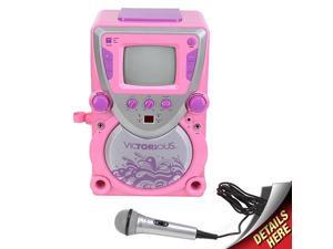 Sakar Victorious CD/CDG Karaoke All-In-One Machine (Pink) Sakar Victorious CD/CDG Karaoke All-In-One Machine (Pink)