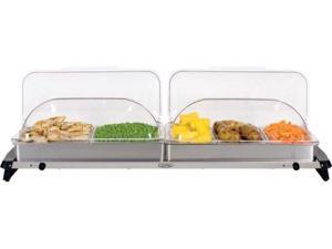BroilKing NBS-5RT Professional Grand Buffet Server with Stainless Base and Rolltop Lids BroilKing NBS-5RT Professional Grand Buffet Server with Stainless Base and Rolltop Lids