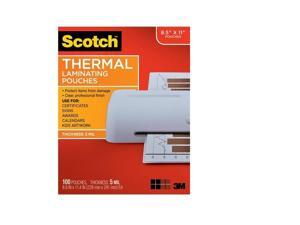 TP5854100 3M Letter Size Thermal Laminating Pouches, 5 mil, 100/Pack TP5854100 3M Letter Size Thermal Laminating Pouches, 5 mil, 100/Pack