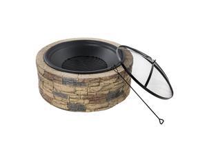 SNOW JOE / SUN JOE SJFP35STN Sun Fire Pit Cast Stone 35 SNOW JOE / SUN JOE SJFP35STN Sun Fire Pit Cast Stone 35