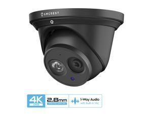 Amcrest UltraHD 4K (8MP) Outdoor Security IP Turret PoE Camera, 3840x2160, 164ft NightVision, 2.8mm Lens, IP67 Weatherproof, MicroSD Recording (128GB), Black (IP8M-T2499EB-28MM) Amcrest UltraHD 4K (8MP) Outdoor Security IP Turret PoE Camera, 3840x2160, 164ft NightVision, 2.8mm Lens, IP67 Weatherproof, MicroSD Recording (128GB), Black (IP8M-T2499EB-28MM)